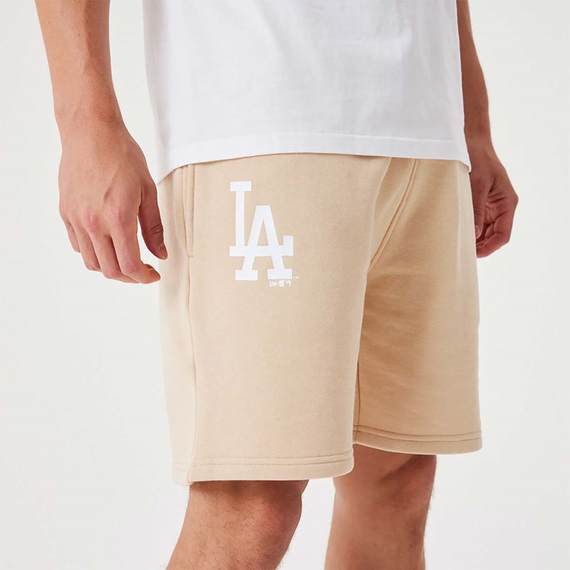 Cream New Era La Dodgers MLB League Essential Shorts | NBYC68397