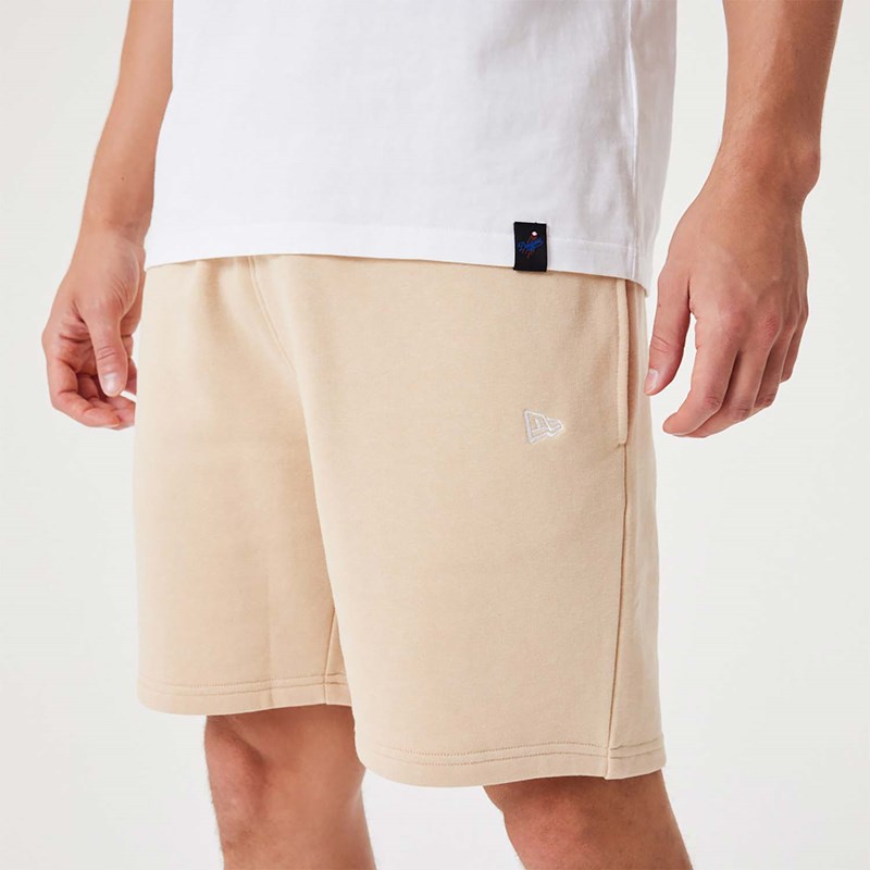 Cream New Era La Dodgers MLB League Essential Shorts | NBYC68397