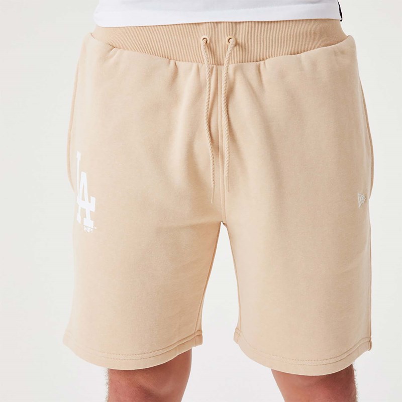 Cream New Era La Dodgers MLB League Essential Shorts | NBYC68397