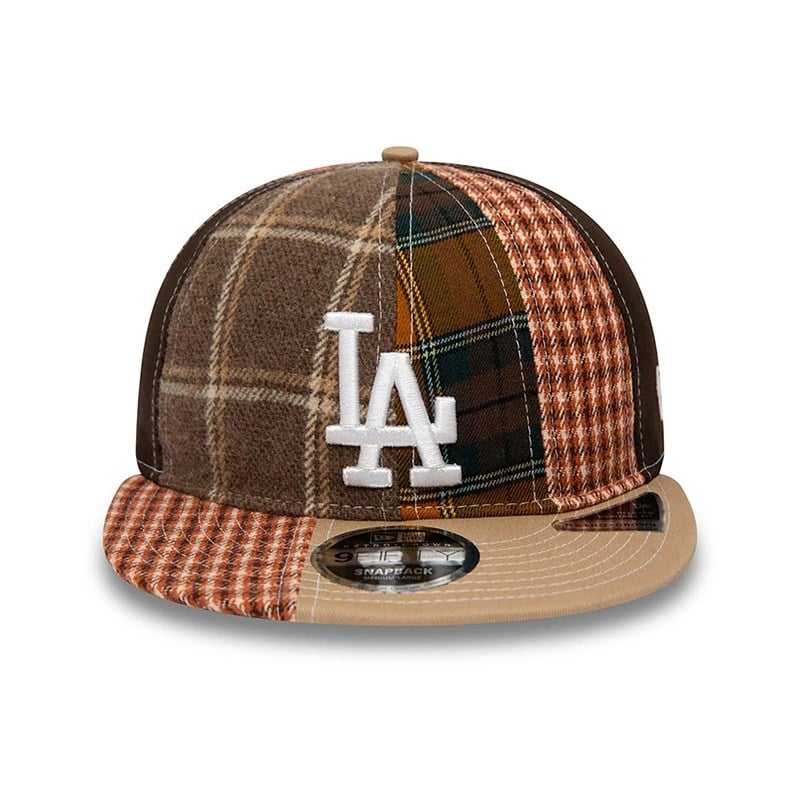 Cream New Era La Dodgers MLB Patch Panel Cap 9fifty | IPKU26893