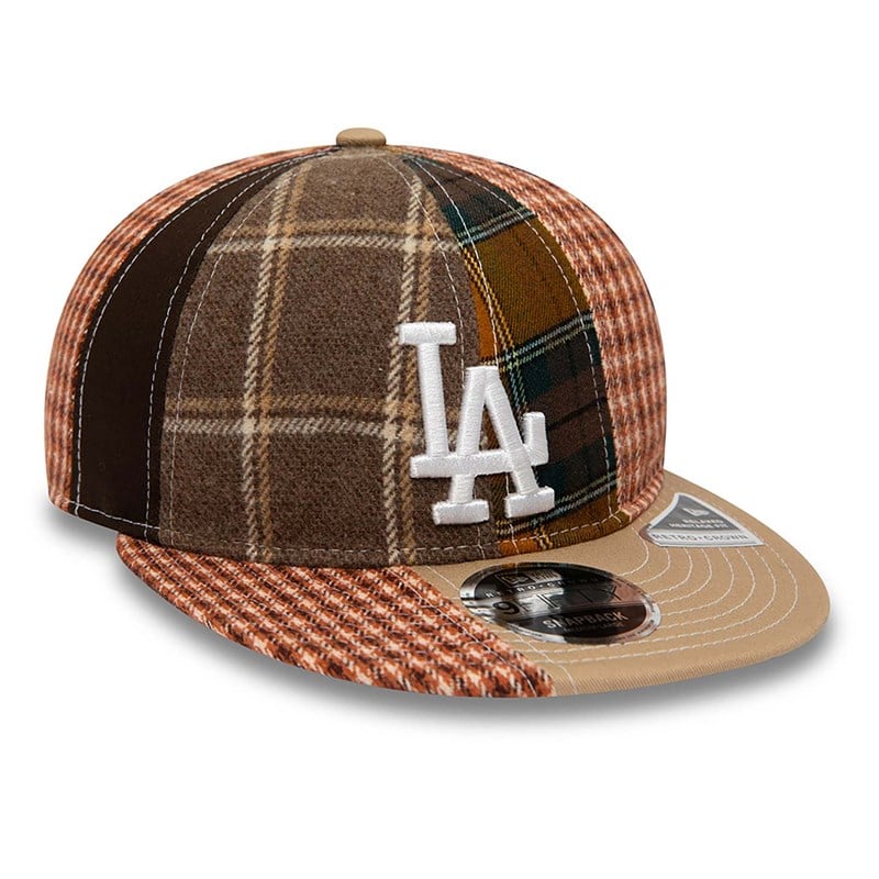 Cream New Era La Dodgers MLB Patch Panel Cap 9fifty | IPKU26893