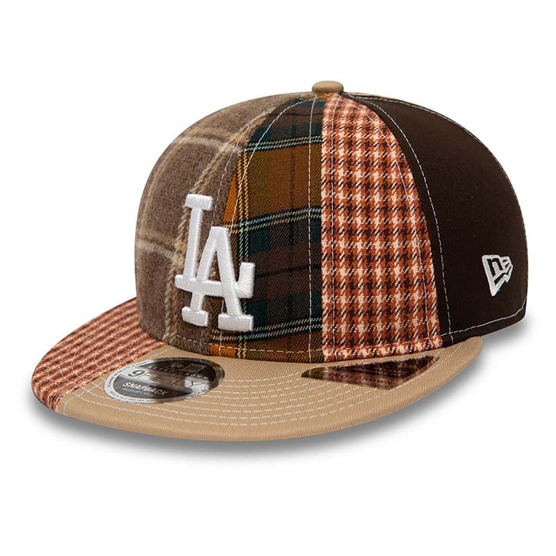 Cream New Era La Dodgers MLB Patch Panel Cap 9fifty | IPKU26893