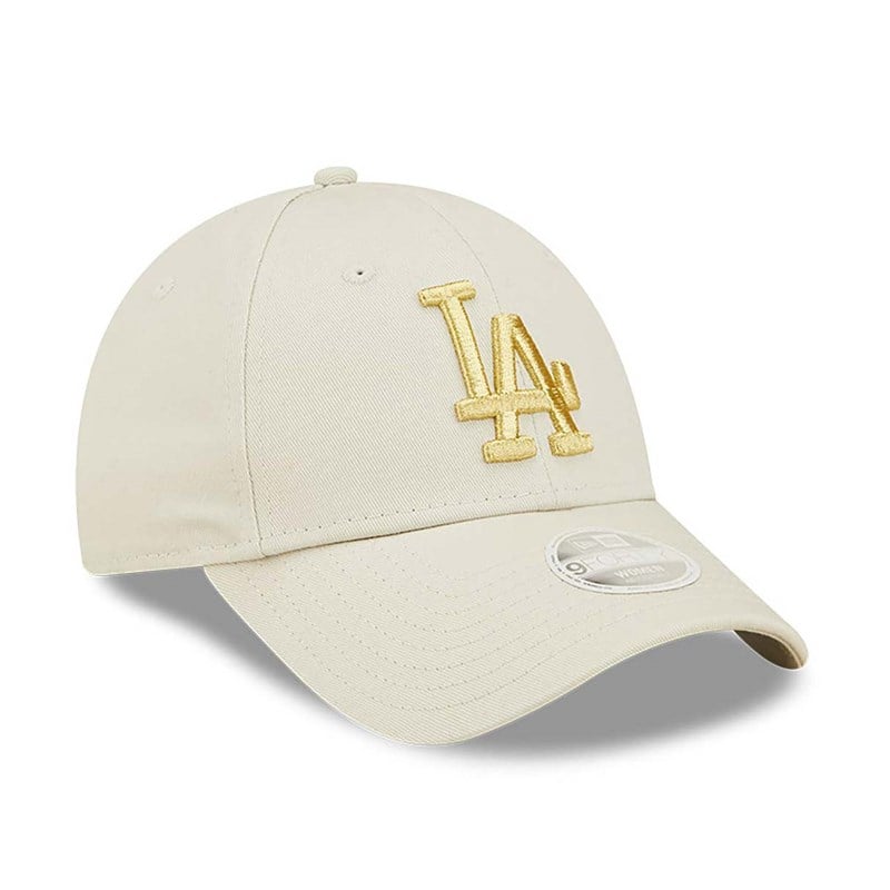 Cream New Era La Dodgers Womens Logo Adjustable Cap 9forty | YZLQ72483