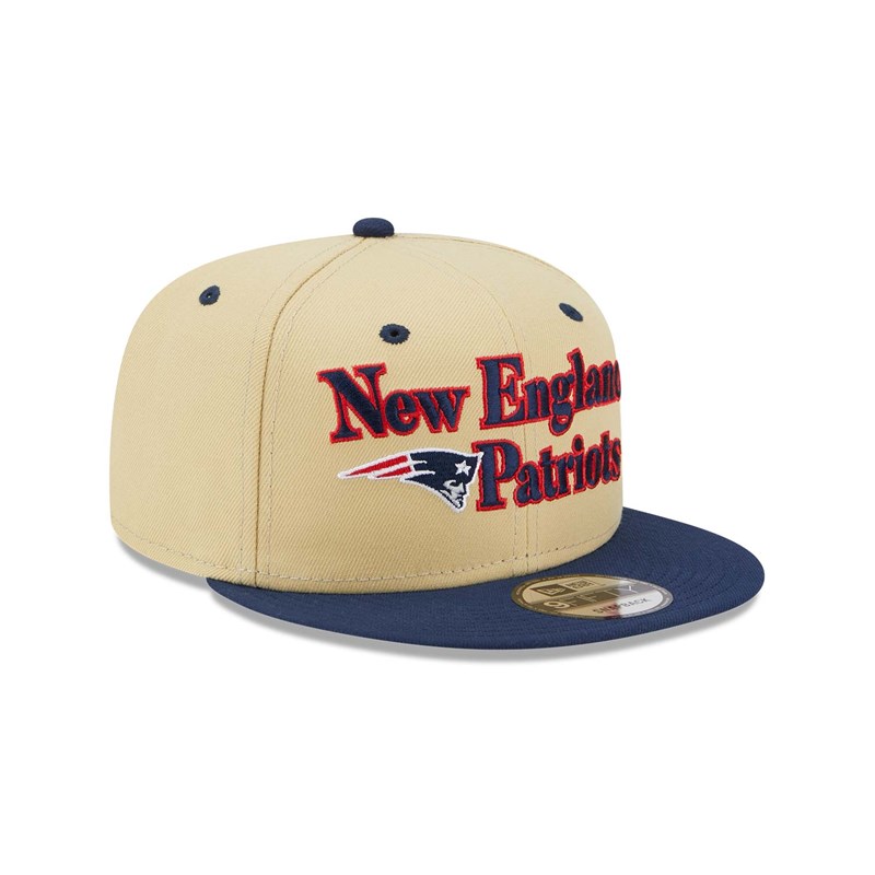 Cream New Era New England Patriots NFL Retro Cap 9fifty | WHCB08235