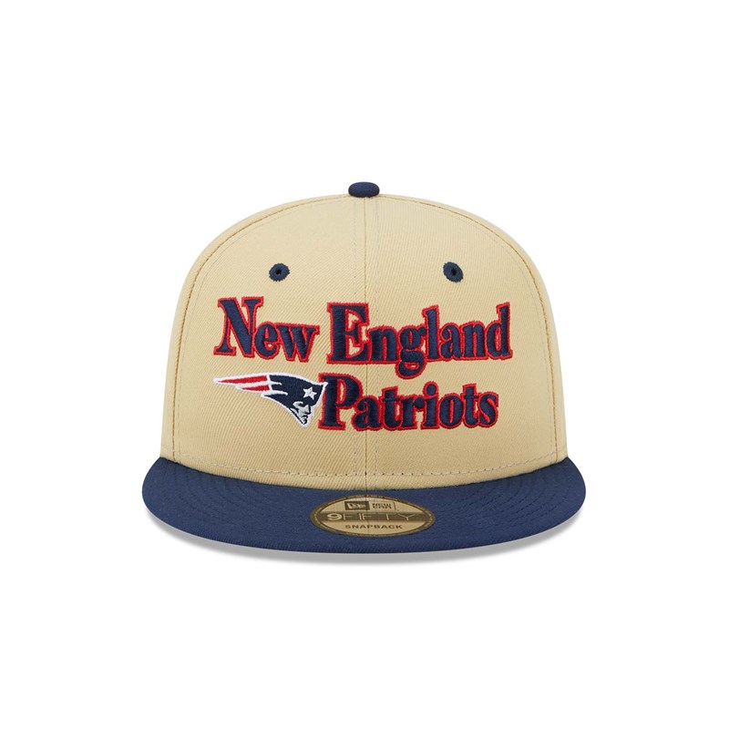 Cream New Era New England Patriots NFL Retro Cap 9fifty | WHCB08235