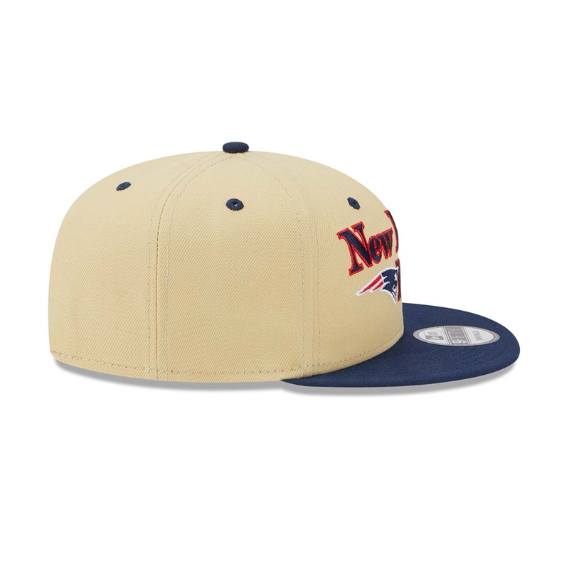 Cream New Era New England Patriots NFL Retro Cap 9fifty | WHCB08235