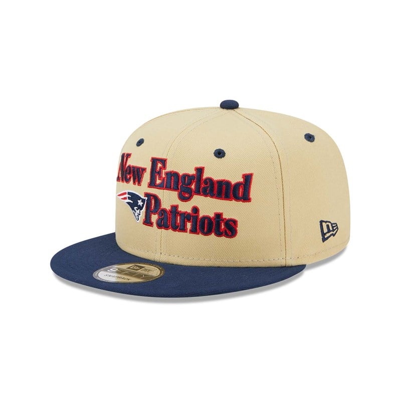 Cream New Era New England Patriots NFL Retro Cap 9fifty | WHCB08235