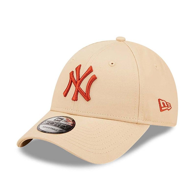 Cream New Era New York Yankees League Essential Adjustable Cap 9forty | KGJB50792