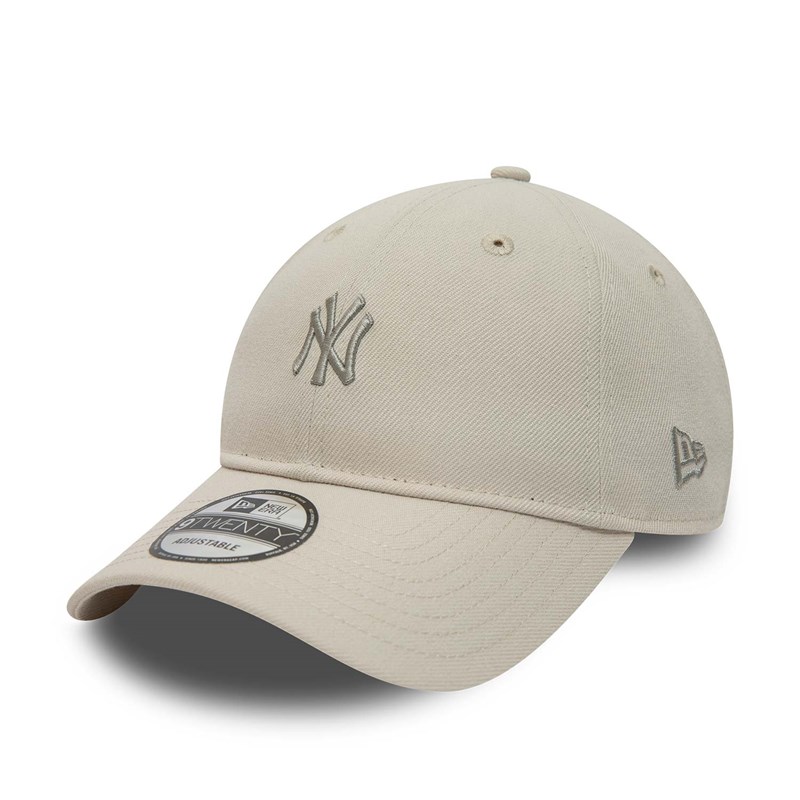 Cream New Era New York Yankees Mini Logo Adjustable Cap 9twenty | HKEI68549