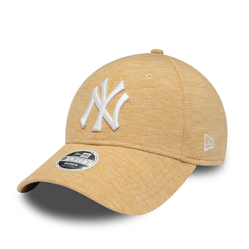 Cream New Era New York Yankees Womens Jersey Adjustable Cap 9forty | PLWT96540