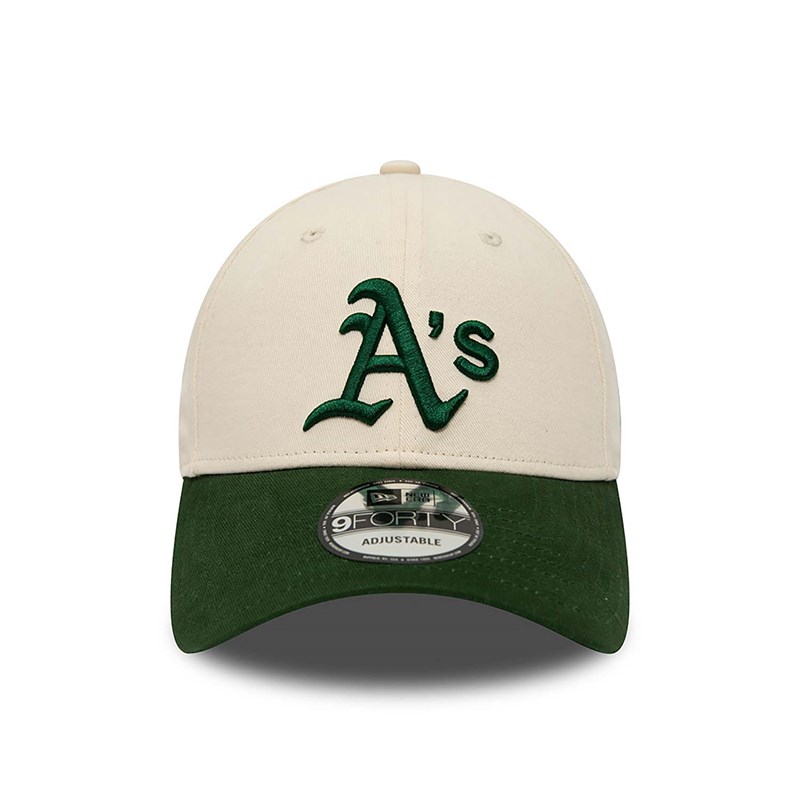 Cream New Era Oakland Athletics MLB Adjustable Cap 9forty | JPMC67512