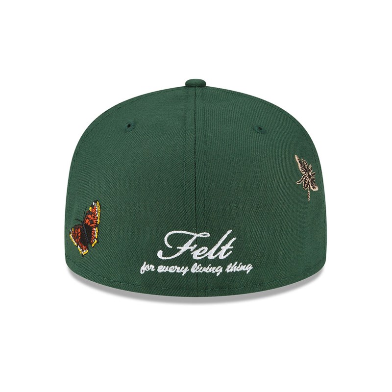 Green New Era Arizona Diamondbacks Felt X MLB Fitted Cap 59fifty | AGMW24705