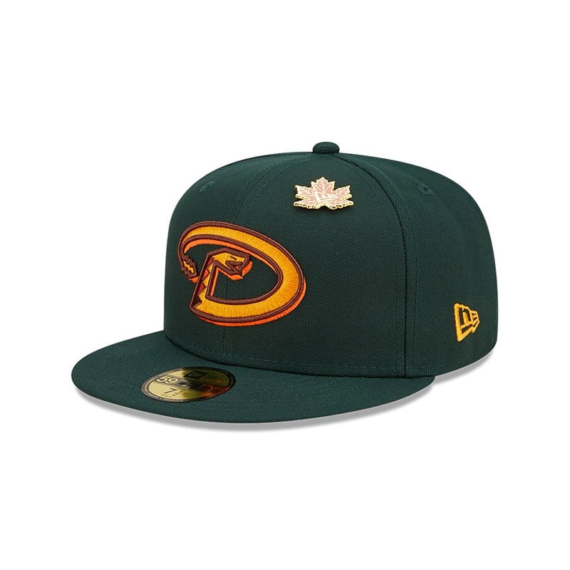 Green New Era Arizona Diamondbacks Leafy Fitted Cap 59fifty | WCVM79614