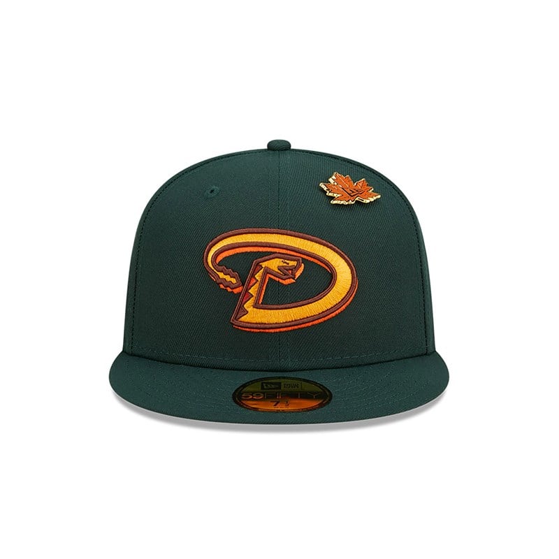 Green New Era Arizona Diamondbacks Leafy Fitted Cap 59fifty | WCVM79614