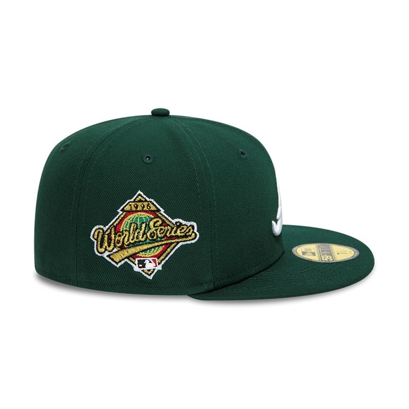 Green New Era Atlanta Braves Fitted Cap 59fifty | EJKX30291