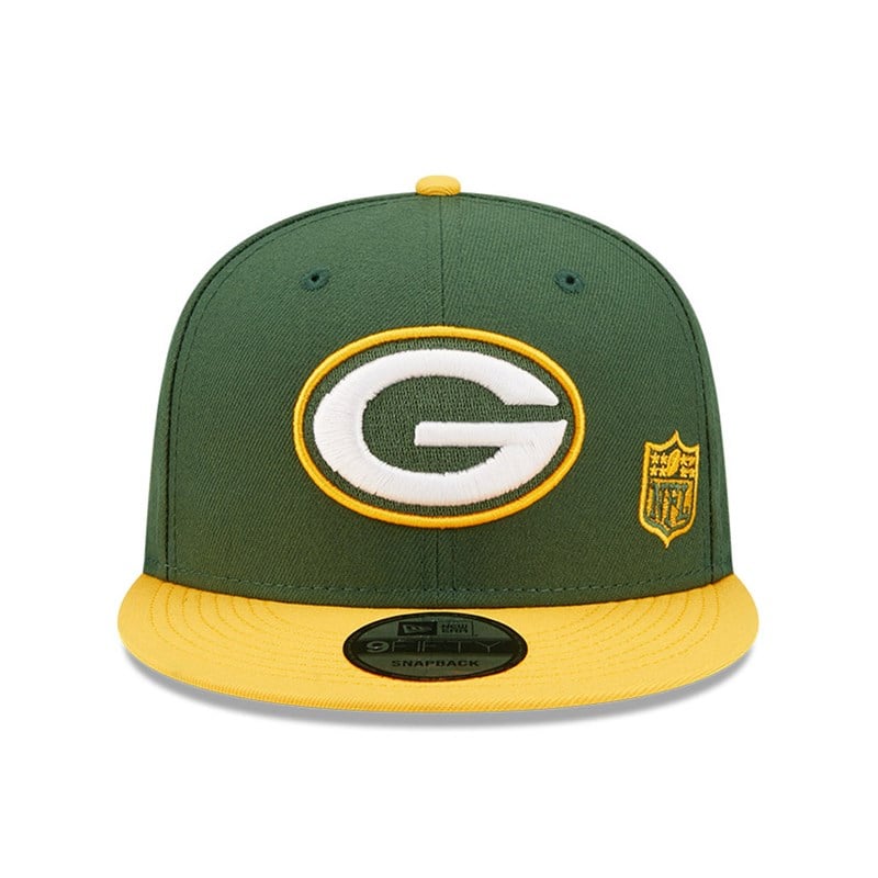 Green New Era Bay Packers NFL Letter Arch Cap 9fifty | UXYH71645