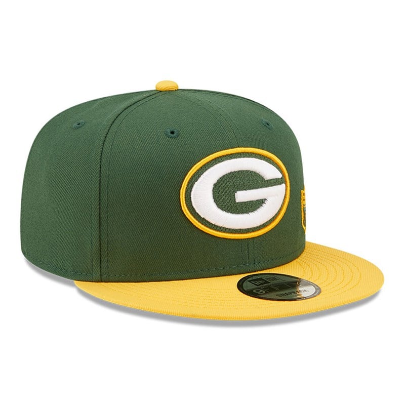 Green New Era Bay Packers NFL Letter Arch Cap 9fifty | UXYH71645