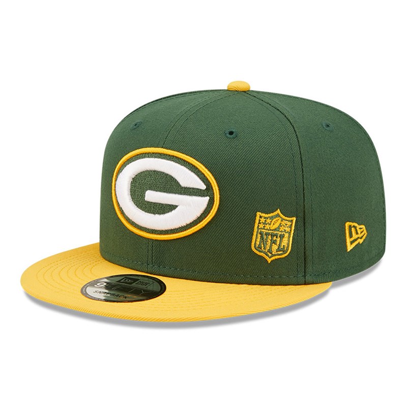 Green New Era Bay Packers NFL Letter Arch Cap 9fifty | UXYH71645