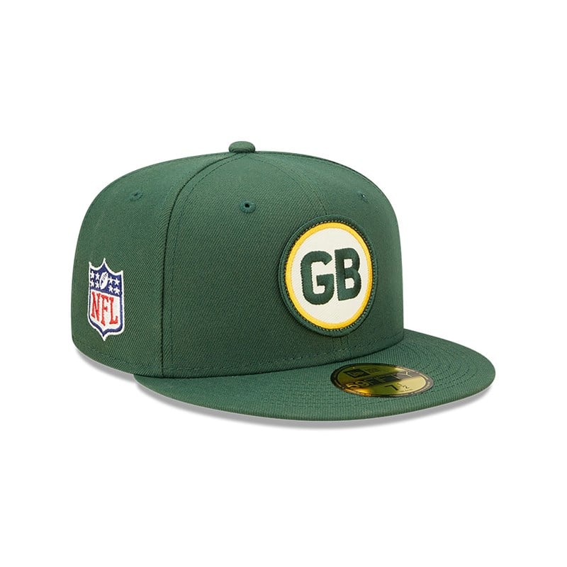 Green New Era Bay Packers NFL Sideline 2022 Fitted Cap 59fifty | ILEU16853