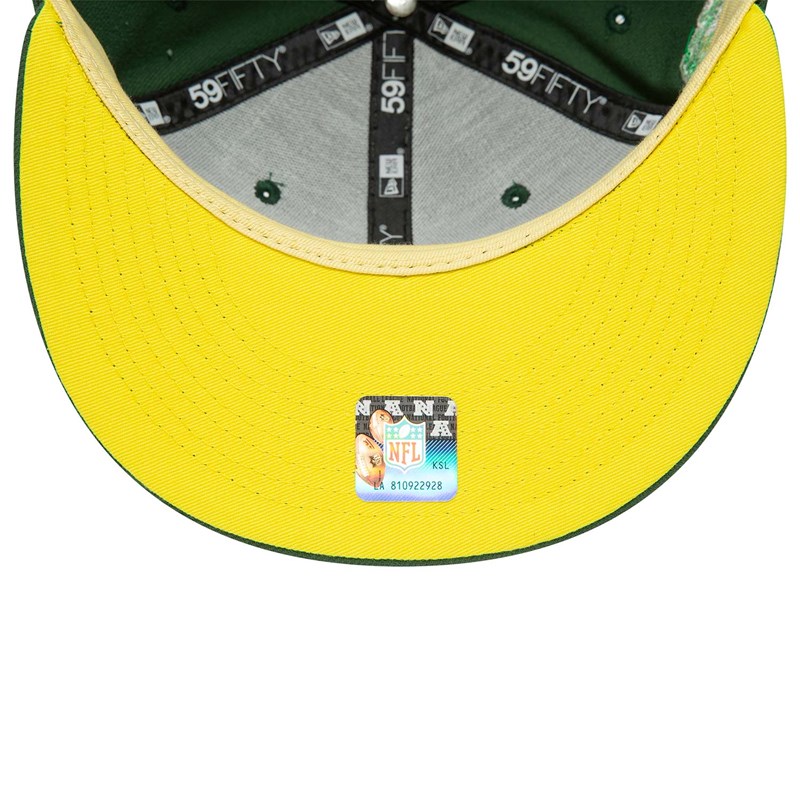 Green New Era Bay Packers Pop Fitted Cap 59fifty | CSNO24308