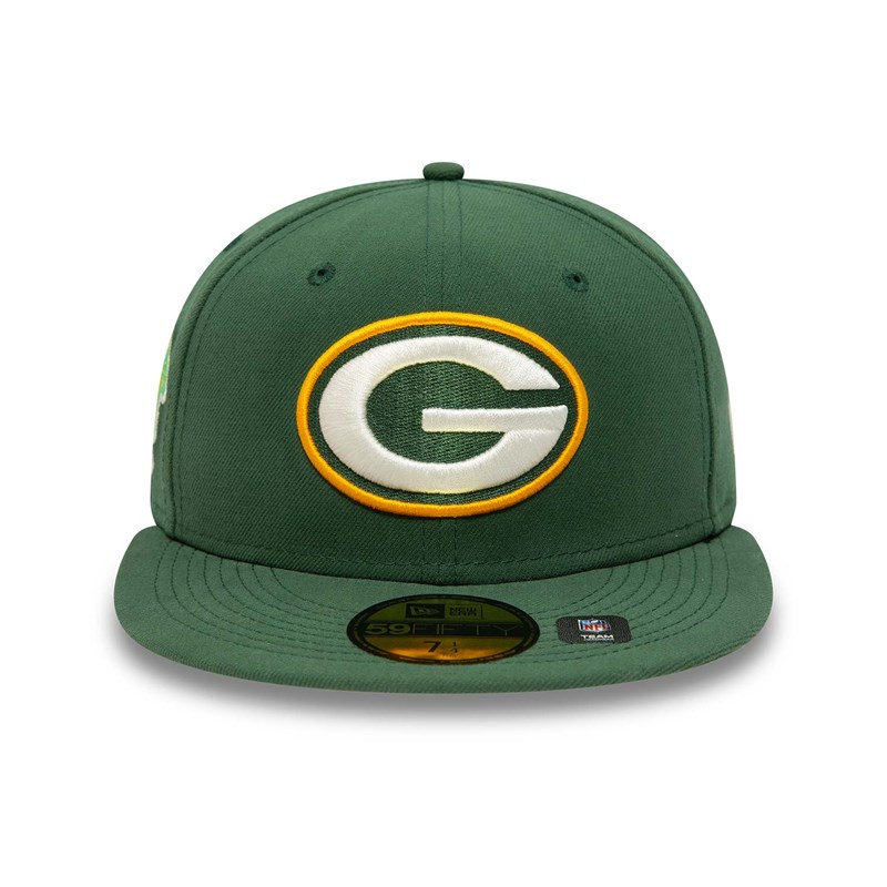 Green New Era Bay Packers Pop Fitted Cap 59fifty | CSNO24308