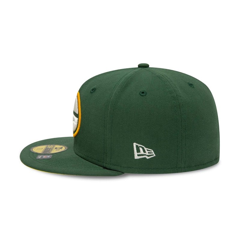 Green New Era Bay Packers Pop Fitted Cap 59fifty | CSNO24308