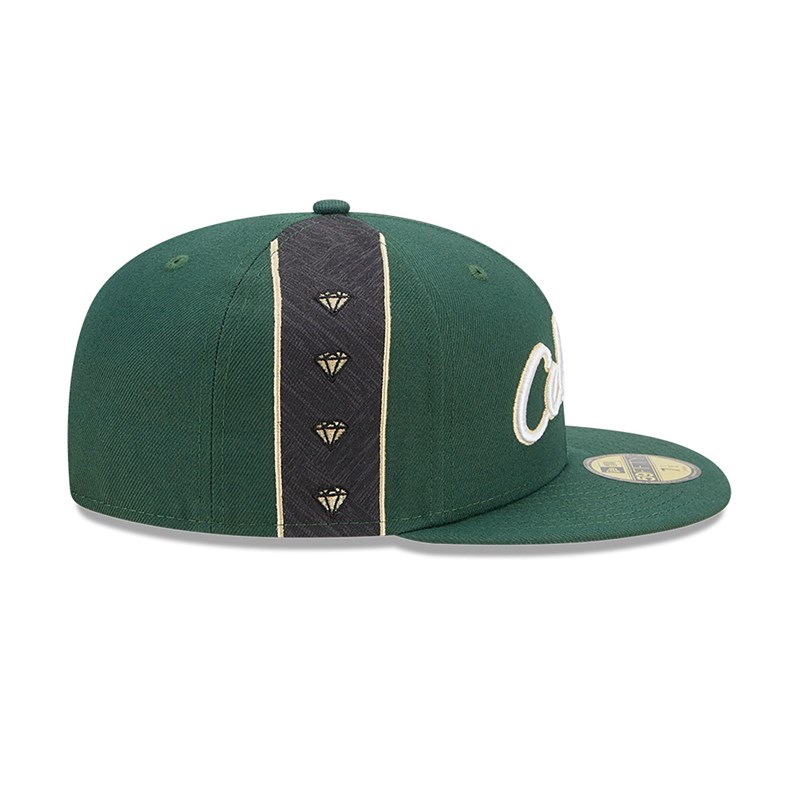 Green New Era Boston Celtics Authentics City Edition Fitted Cap 59fifty | HPWT38207