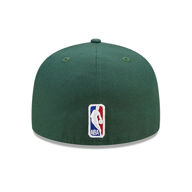 Green New Era Boston Celtics Authentics City Edition Fitted Cap 59fifty | HPWT38207