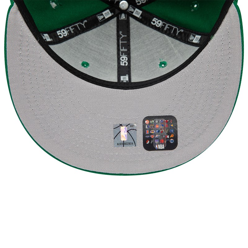 Green New Era Boston Celtics Dual Logo Fitted Cap 59fifty | MBDE83295