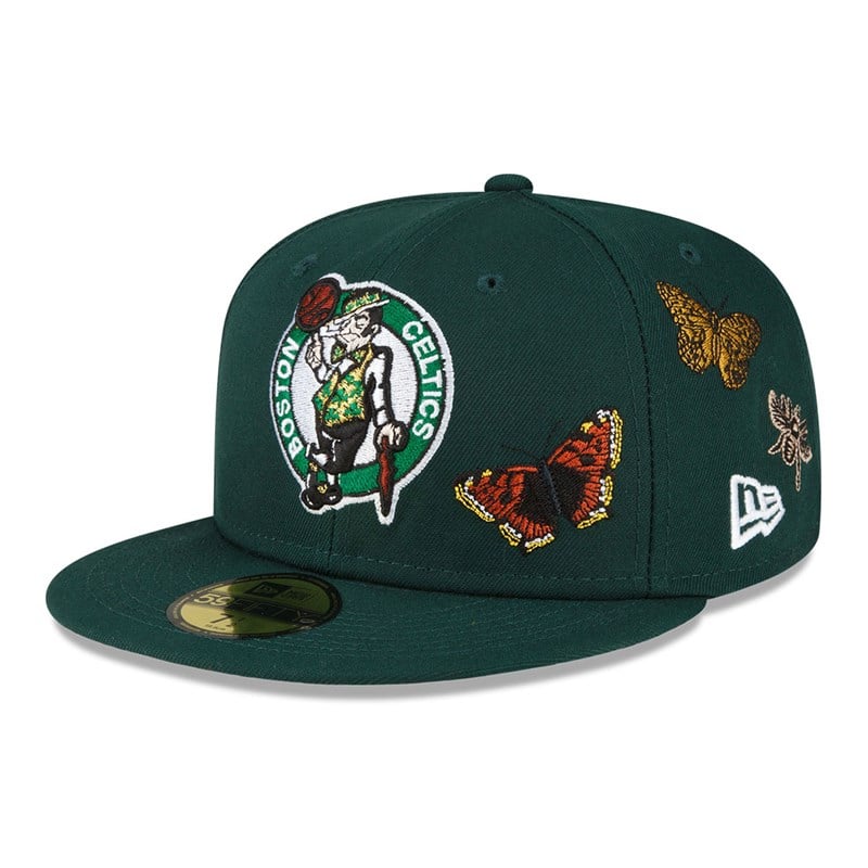 Green New Era Boston Celtics Felt X NBA Fitted Cap 59fifty | WPXV31927