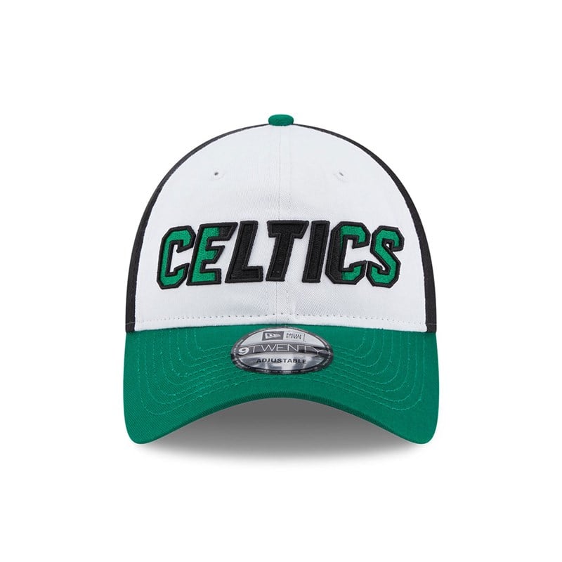 Green New Era Boston Celtics NBA Back Half Adjustable Cap 9twenty | QAVE02497