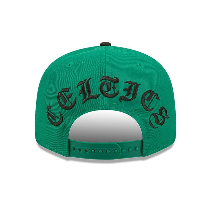 Green New Era Boston Celtics NBA Letter Arch Cap 9fifty | GIFH47089