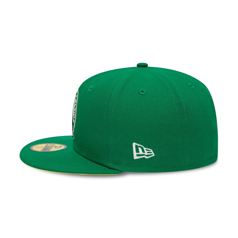 Green New Era Boston Celtics Pop Fitted Cap 59fifty | FQLZ21694