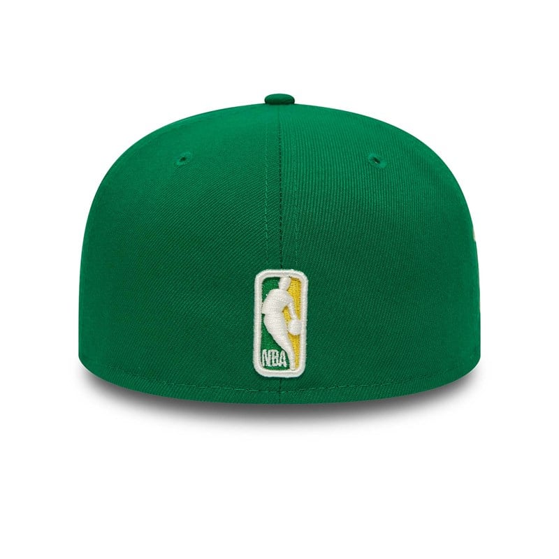 Green New Era Boston Celtics Pop Fitted Cap 59fifty | FQLZ21694