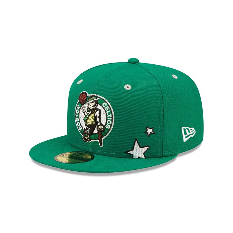 Green New Era Boston Celtics Teddy Fitted Cap 59fifty | NVLO68120