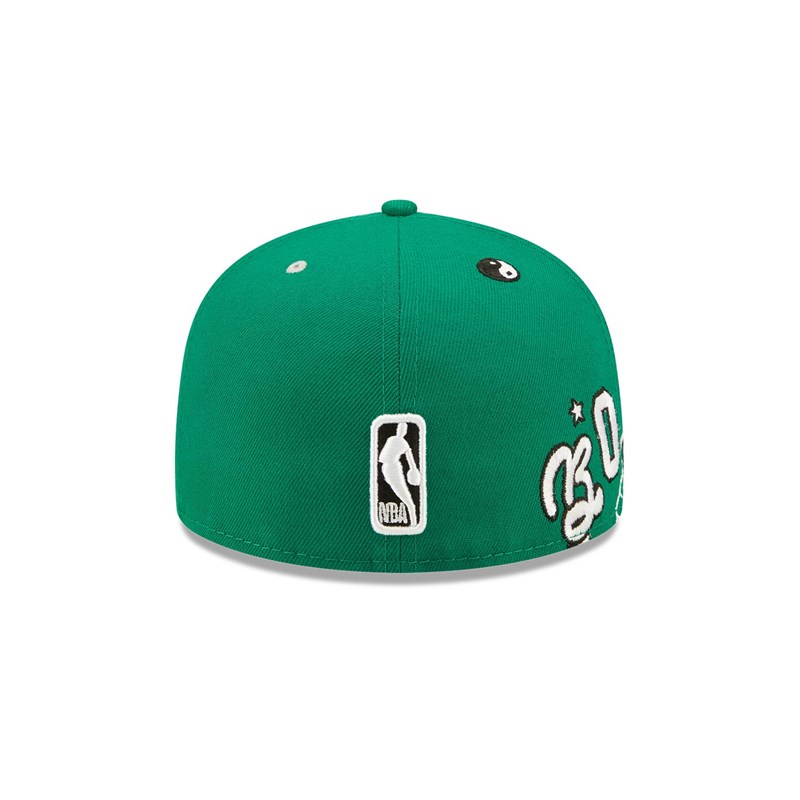 Green New Era Boston Celtics Teddy Fitted Cap 59fifty | NVLO68120