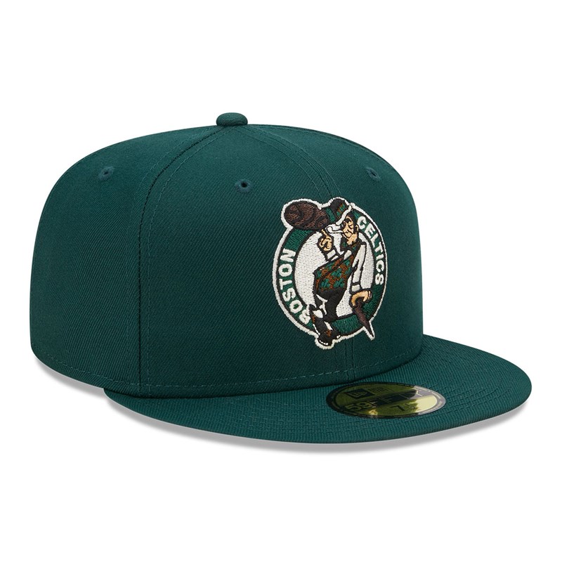 Green New Era Boston Celtics Twilight Fantasy Fitted Cap 59fifty | PRMH82136