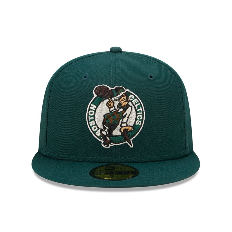 Green New Era Boston Celtics Twilight Fantasy Fitted Cap 59fifty | PRMH82136