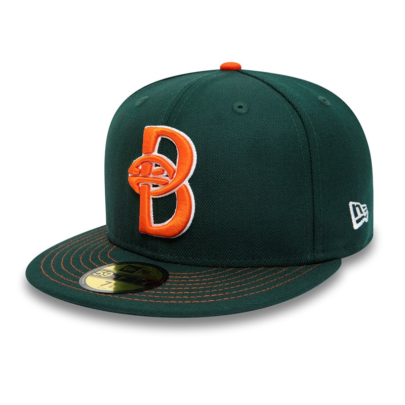 Green New Era Brooklyn Cyclones Milb Fitted Cap 59fifty | SDUP50894