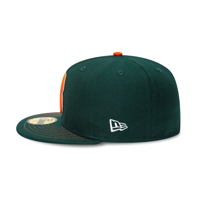 Green New Era Brooklyn Cyclones Milb Fitted Cap 59fifty | SDUP50894