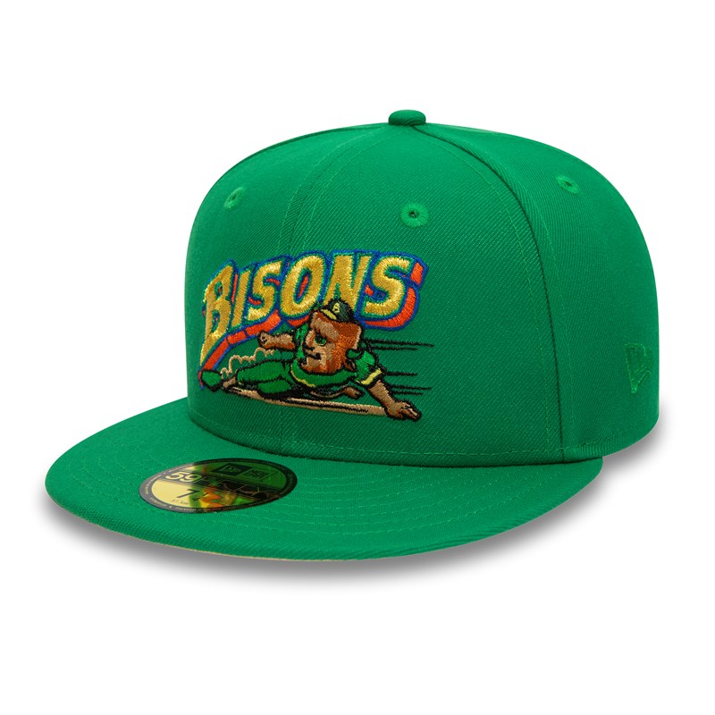 Green New Era Buffalo Bisons Milb Fitted Cap 59fifty | GNLO21935