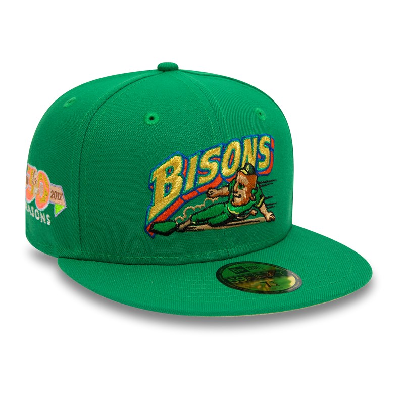 Green New Era Buffalo Bisons Milb Fitted Cap 59fifty | GNLO21935