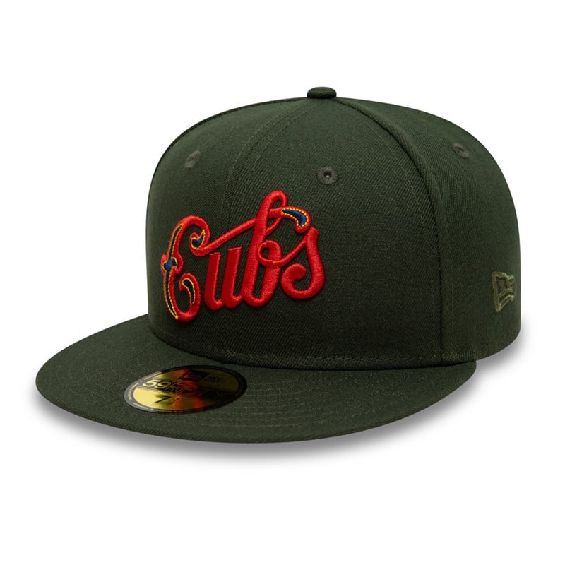 Green New Era Chicago Cubs MLB Seaweed Cap 59fifty | YZXN51067