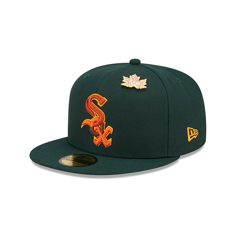 Green New Era Chicago Sox Leafy Fitted Cap 59fifty | PHCS85624