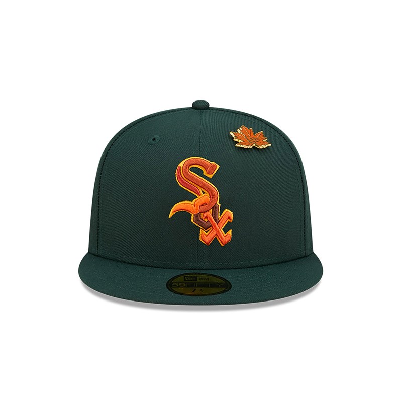 Green New Era Chicago Sox Leafy Fitted Cap 59fifty | PHCS85624