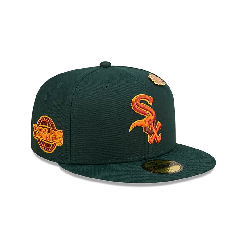 Green New Era Chicago Sox Leafy Fitted Cap 59fifty | PHCS85624