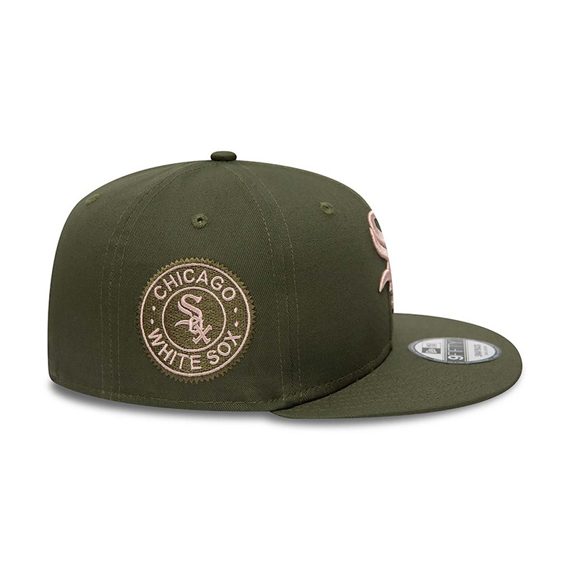 Green New Era Chicago Sox Side Patch Medium Cap 9fifty | QNJV37619