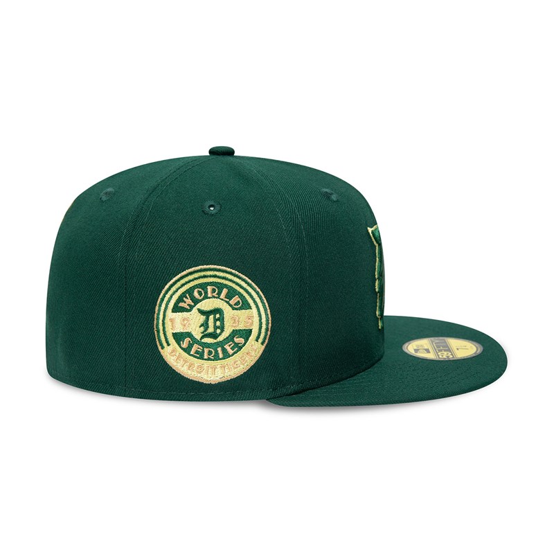 Green New Era Detroit Tigers World Series Fitted Cap 59fifty | CTPQ43518