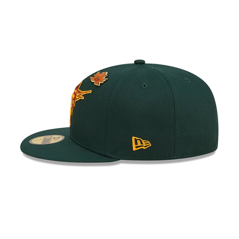 Green New Era Florida Marlins Leafy Fitted Cap 59fifty | CLEK27406