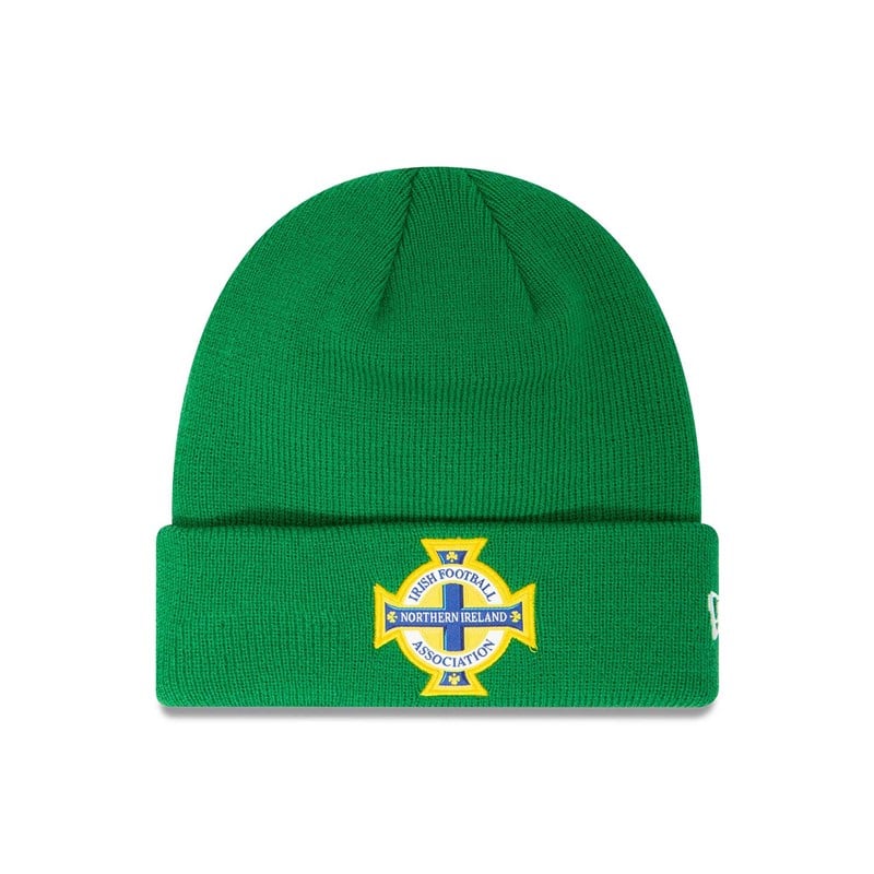 Green New Era Irish Fa Essential Youth Beanie Hat Knit | QBIZ63584